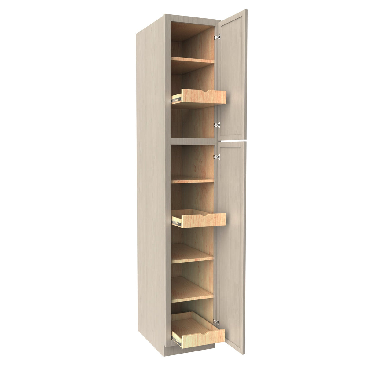RTA - Elegant Stone - Single Door Utility Cabinet | 15"W x 84"H x 24"D
