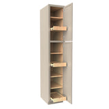 RTA - Elegant Stone - Single Door Utility Cabinet | 15"W x 84"H x 24"D