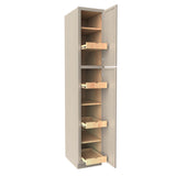 RTA - Elegant Stone - Single Door Utility Cabinet | 15"W x 84"H x 24"D