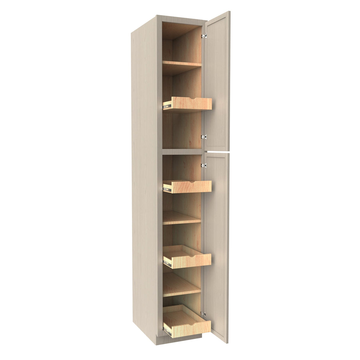 RTA - Elegant Stone - Single Door Utility Cabinet | 15"W x 90"H x 24"D