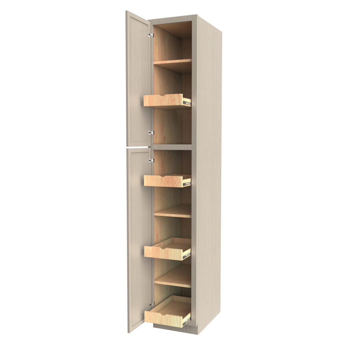 RTA - Elegant Stone - Single Door Utility Cabinet | 15"W x 90"H x 24"D