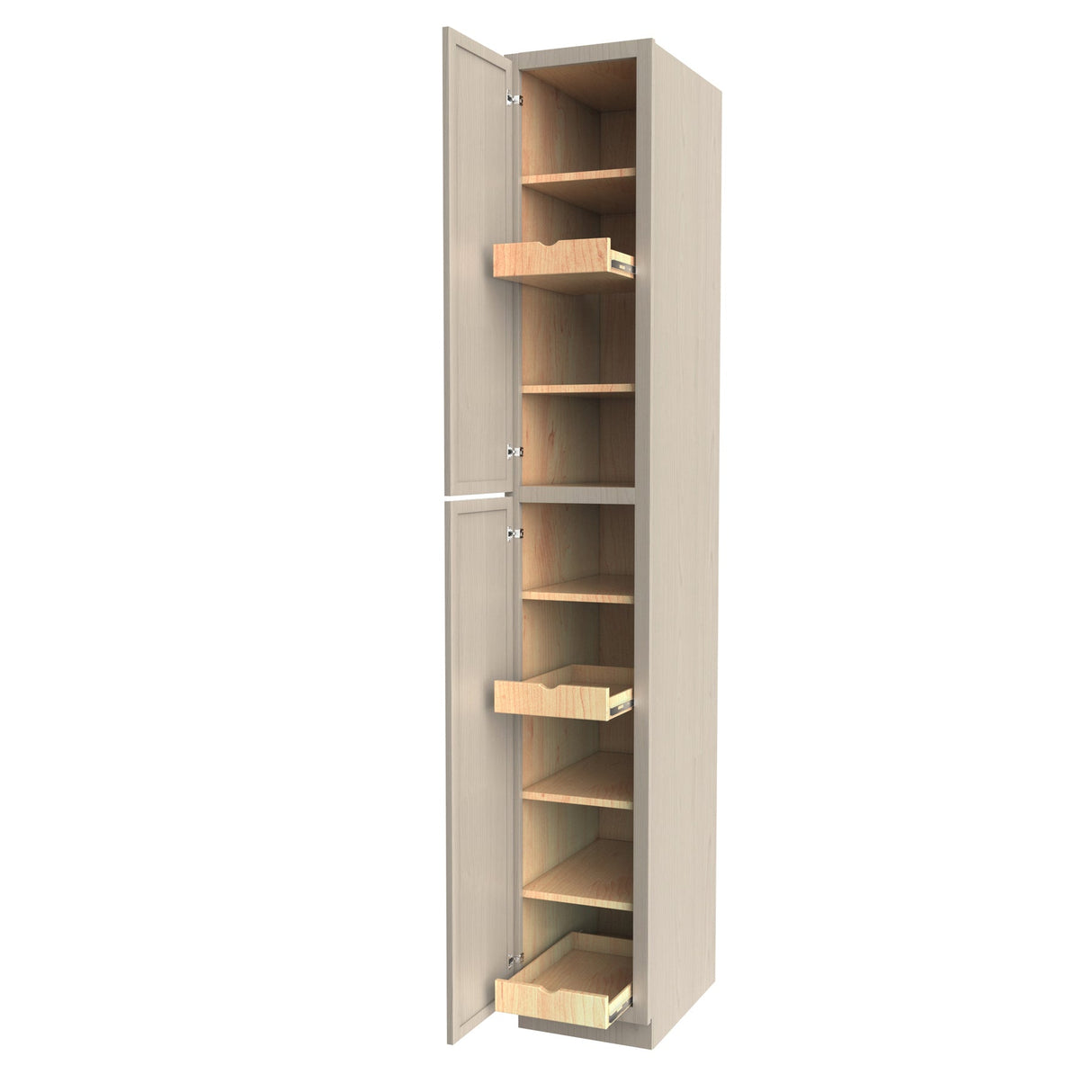 RTA - Elegant Stone - Single Door Utility Cabinet | 15"W x 96"H x 24"D