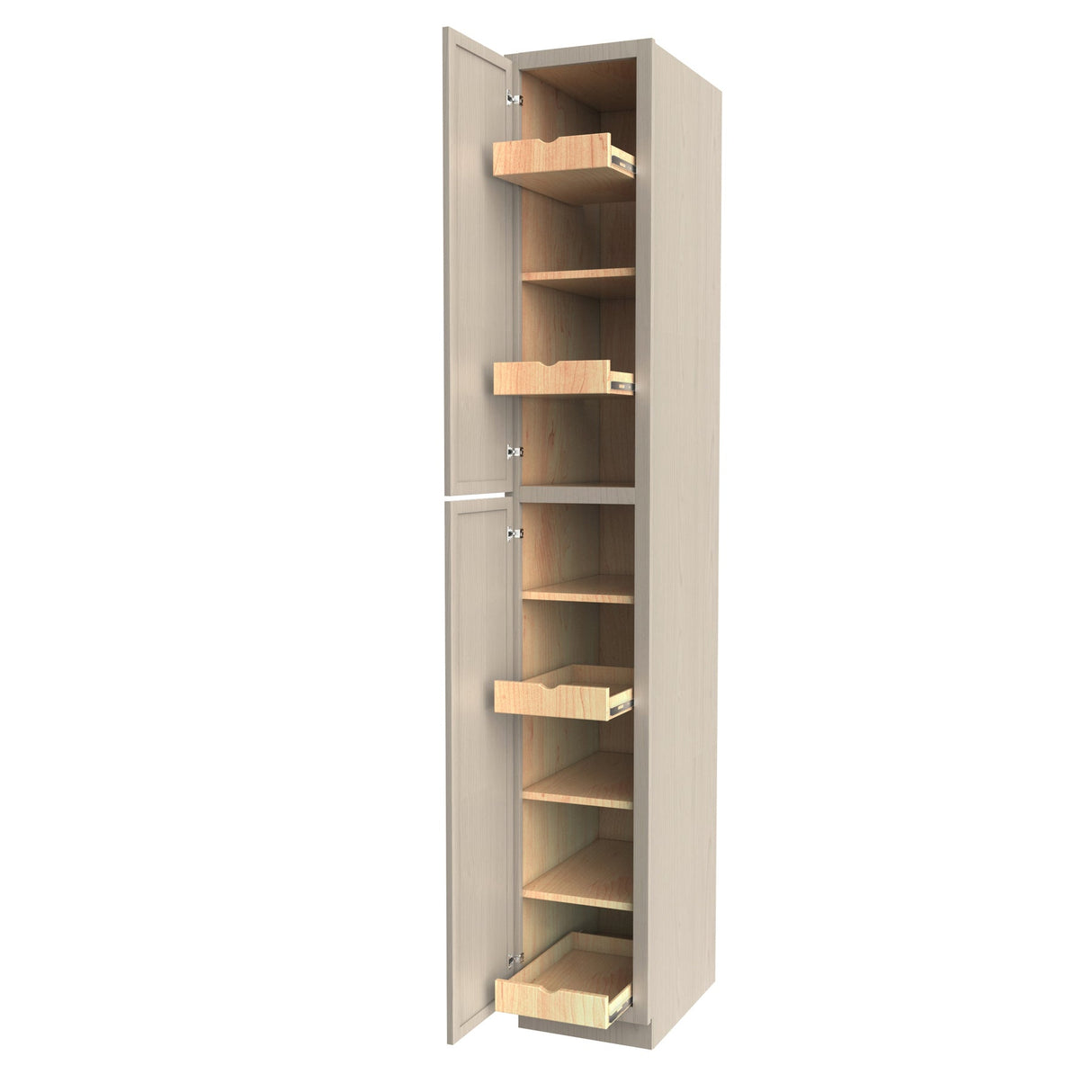 RTA - Elegant Stone - Single Door Utility Cabinet | 15"W x 96"H x 24"D