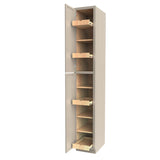 RTA - Elegant Stone - Single Door Utility Cabinet | 15"W x 96"H x 24"D