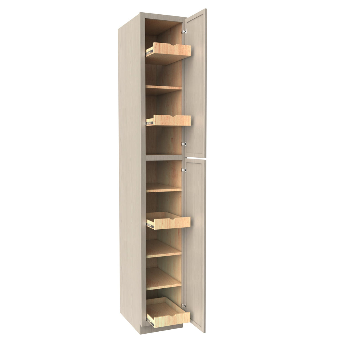 RTA - Elegant Stone - Single Door Utility Cabinet | 15"W x 96"H x 24"D