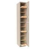 RTA - Elegant Stone - Single Door Utility Cabinet | 15"W x 96"H x 24"D