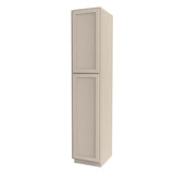 RTA - Elegant Stone - Single Door Utility Cabinet | 18"W x 90"H x 24"D