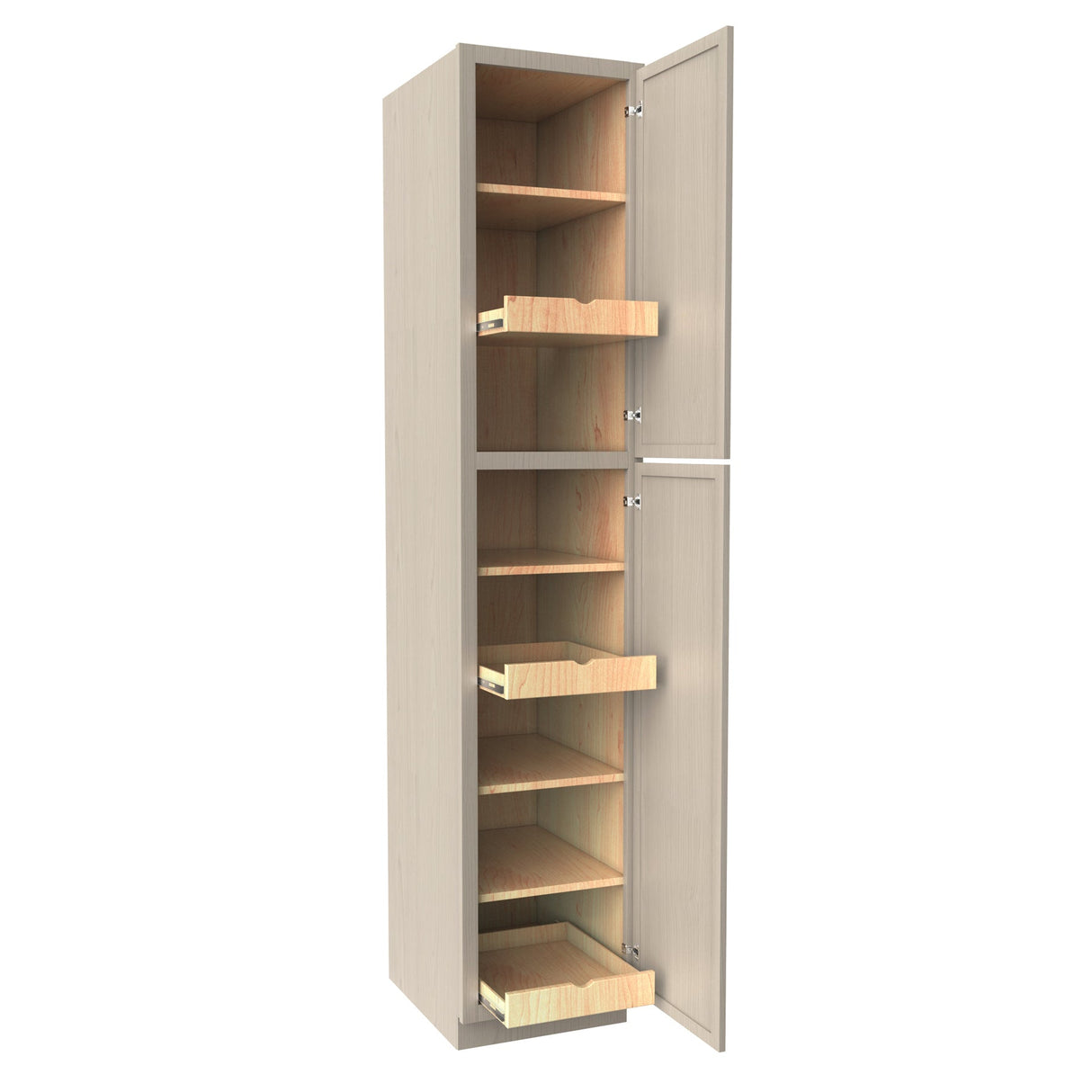 RTA - Elegant Stone - Single Door Utility Cabinet | 18"W x 90"H x 24"D