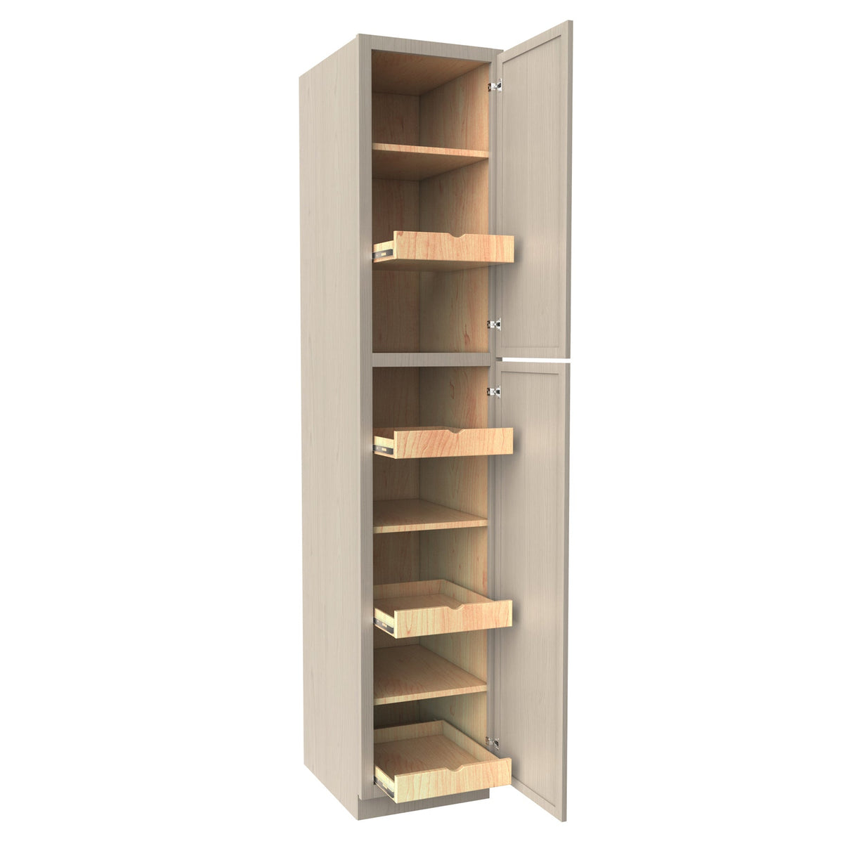 RTA - Elegant Stone - Single Door Utility Cabinet | 18"W x 90"H x 24"D