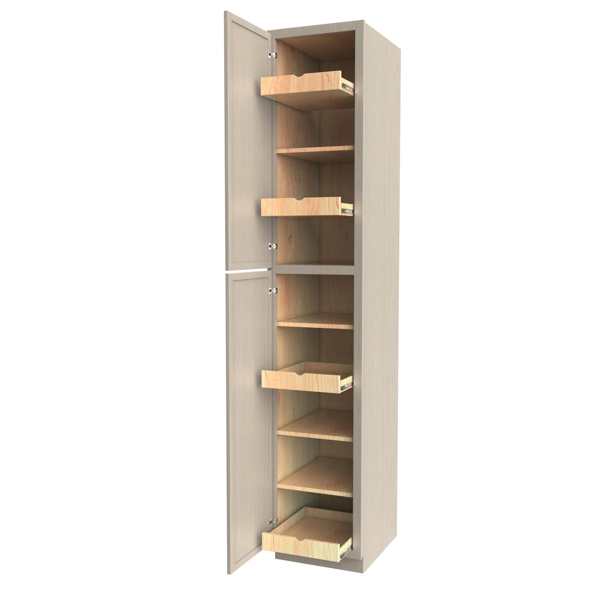 RTA - Elegant Stone - Single Door Utility Cabinet | 18"W x 96"H x 24"D