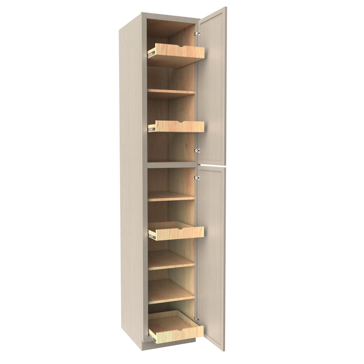 RTA - Elegant Stone - Single Door Utility Cabinet | 18"W x 96"H x 24"D