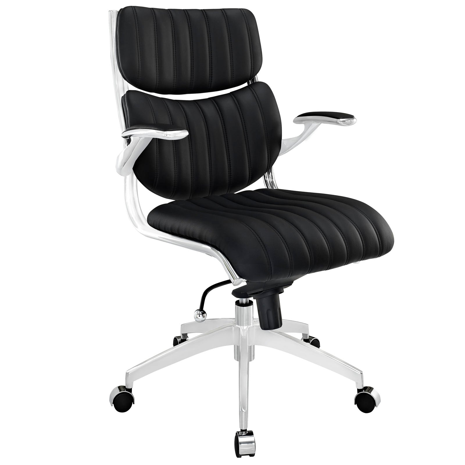 Escape Mid Back Office Chair with leatherette Cushioned Comfort