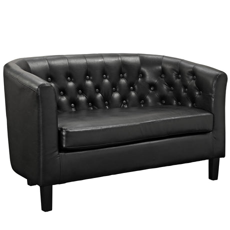 Prospect Channel Tufted Performance Loveseat - BUILDMYPLACE