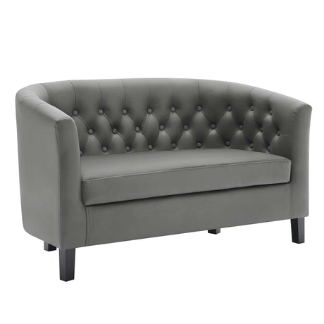 Prospect Channel Tufted Performance Loveseat - BUILDMYPLACE