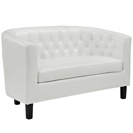 Prospect Channel Tufted Performance Loveseat - BUILDMYPLACE