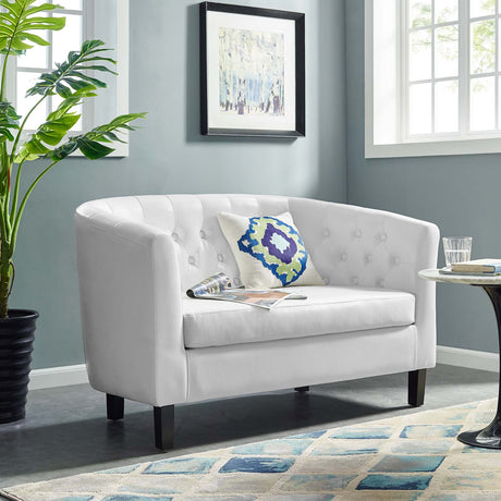 Prospect Channel Tufted Performance Loveseat - BUILDMYPLACE