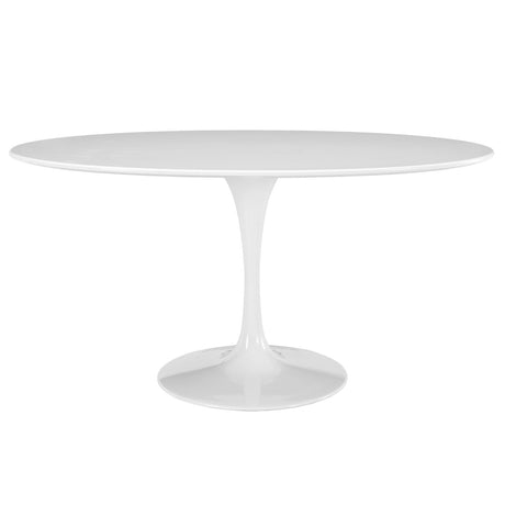 Lippa 60"  Oval Wood Top Dining Room Table Set - Modern Dining Table Set - BUILDMYPLACE