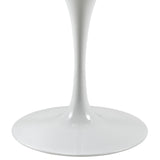 Lippa 47" Round Artifical Marble Dining Room Table Set - Modern Dining Table Set - BUILDMYPLACE