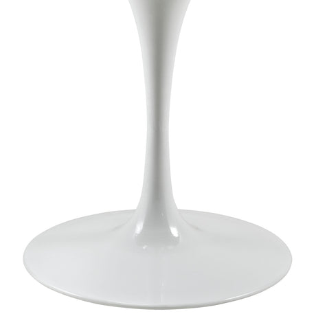 Lippa 47" Round Artifical Marble Dining Room Table Set - Modern Dining Table Set - BUILDMYPLACE