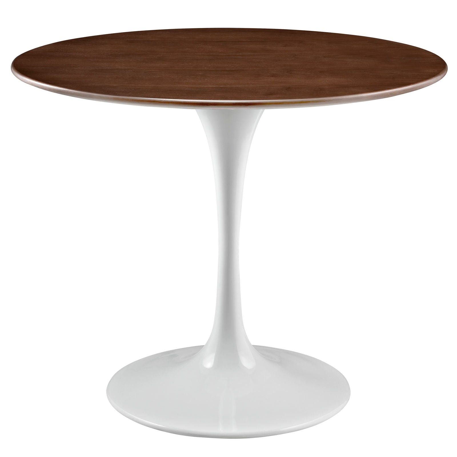 Lippa 36" Round Dining Room Table Set - Modern Dining Table Set - Walnut