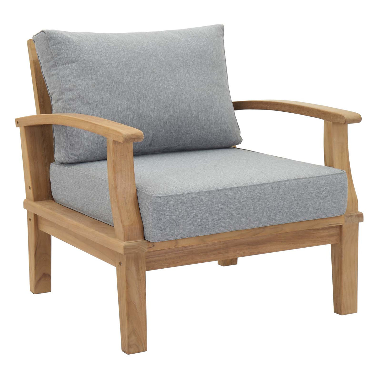Marina Outdoor Patio Teak Armchair - BUILDMYPLACE