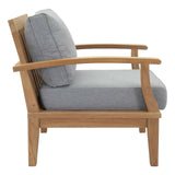 Marina Outdoor Patio Teak Armchair - BUILDMYPLACE