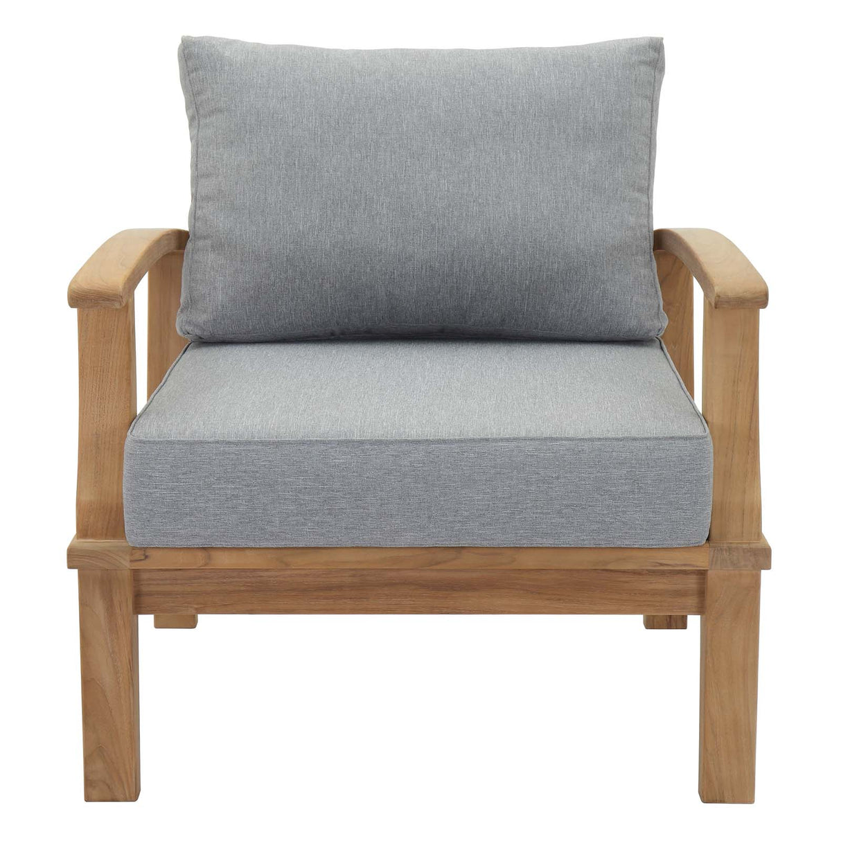 Marina Outdoor Patio Teak Armchair - BUILDMYPLACE