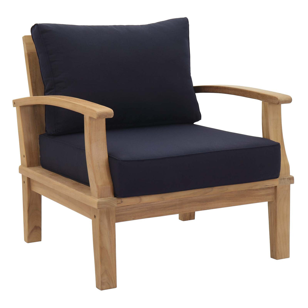 Marina Outdoor Patio Teak Armchair - BUILDMYPLACE