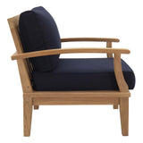 Marina Outdoor Patio Teak Armchair - BUILDMYPLACE