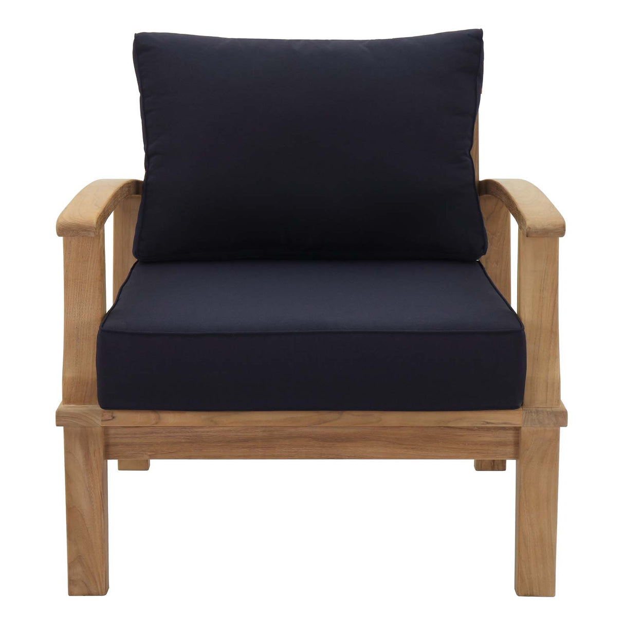 Marina Outdoor Patio Teak Armchair - BUILDMYPLACE