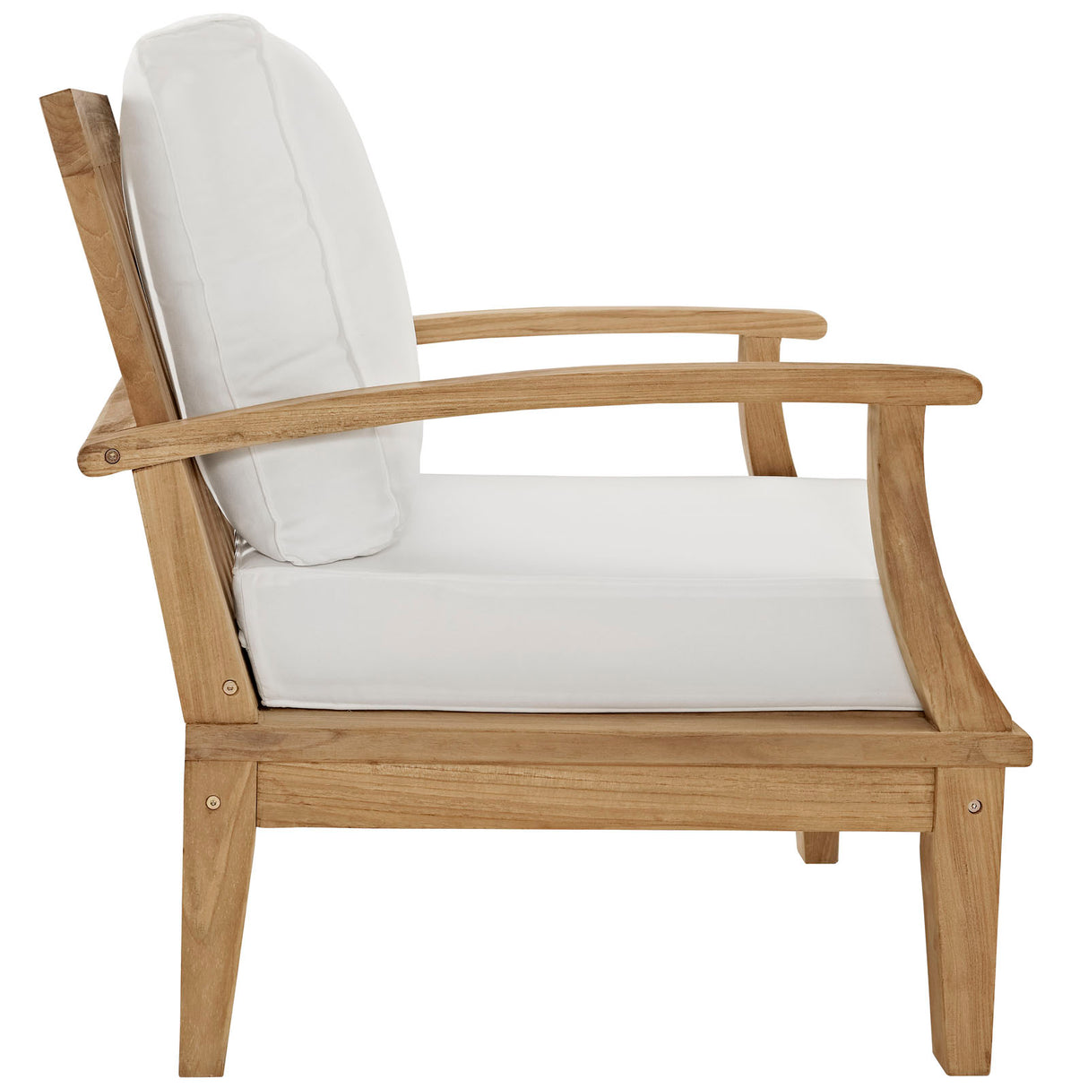 Marina Outdoor Patio Teak Armchair - BUILDMYPLACE