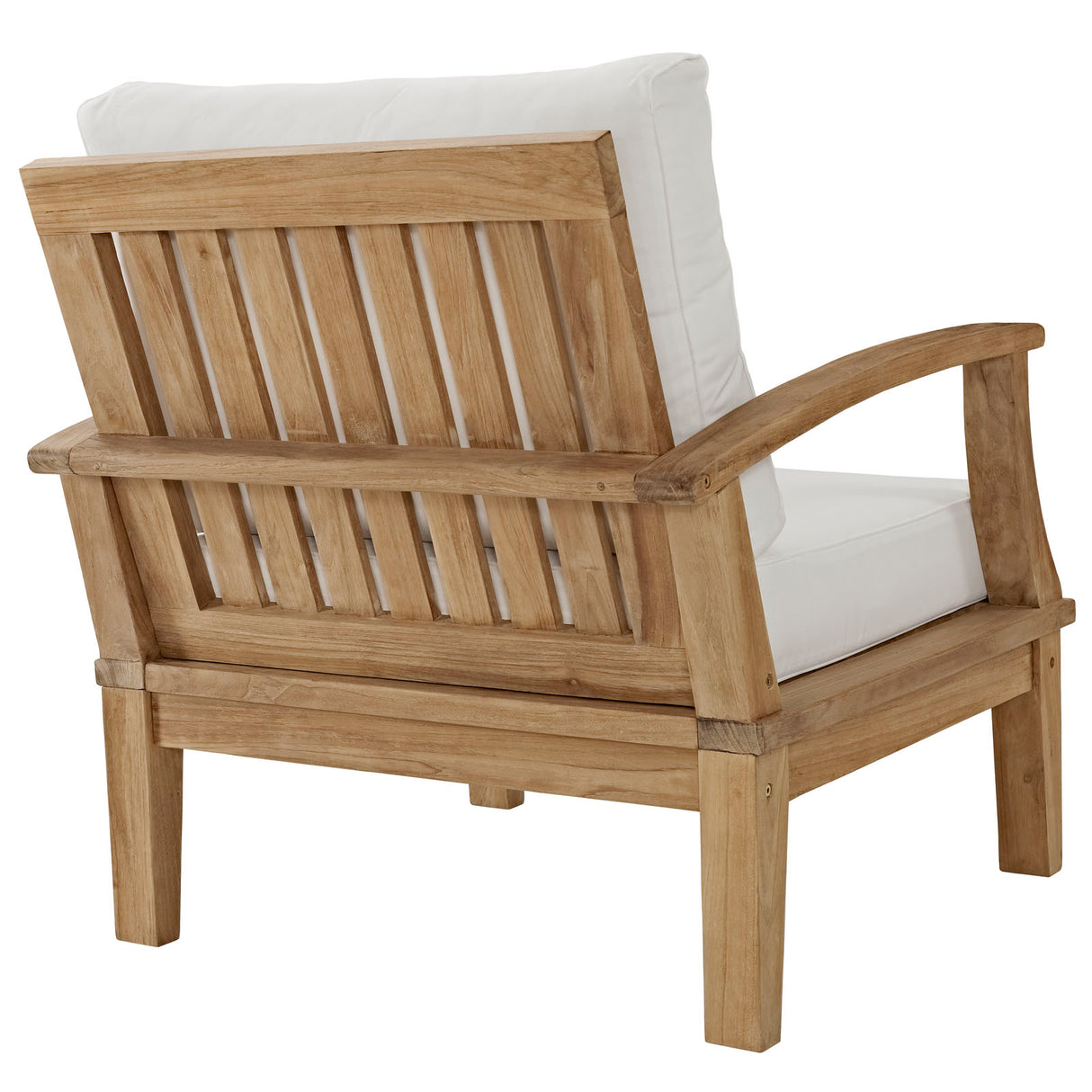 Marina Outdoor Patio Teak Armchair - BUILDMYPLACE