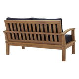 Marina Outdoor Patio Teak Loveseat - BUILDMYPLACE