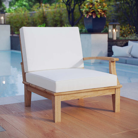 Marina Outdoor Patio Teak Sofa - BUILDMYPLACE