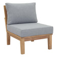 Marina Armless Outdoor Patio Teak Sofa - BUILDMYPLACE