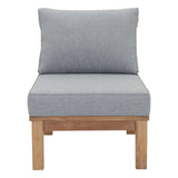 Marina Armless Outdoor Patio Teak Sofa - BUILDMYPLACE