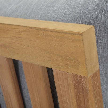 Marina Armless Outdoor Patio Teak Sofa - BUILDMYPLACE