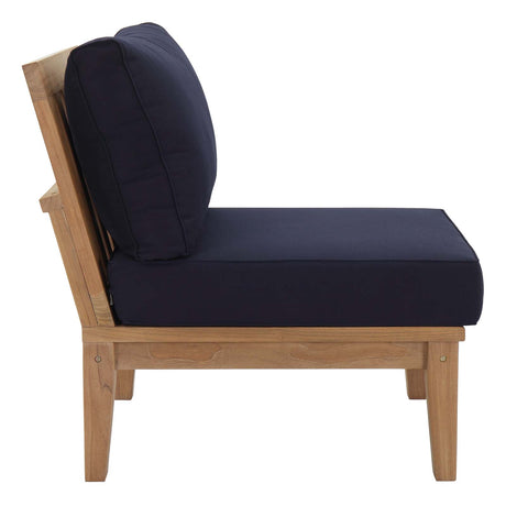 Marina Armless Outdoor Patio Teak Sofa - BUILDMYPLACE