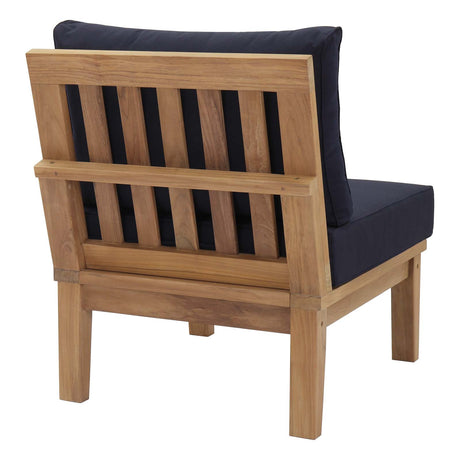 Marina Armless Outdoor Patio Teak Sofa - BUILDMYPLACE