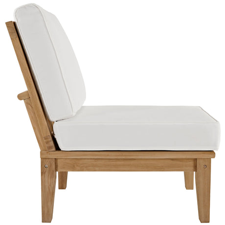 Marina Armless Outdoor Patio Teak Sofa - BUILDMYPLACE