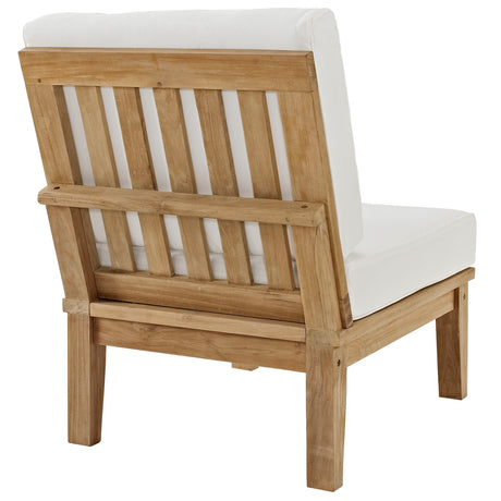 Marina Armless Outdoor Patio Teak Sofa - BUILDMYPLACE