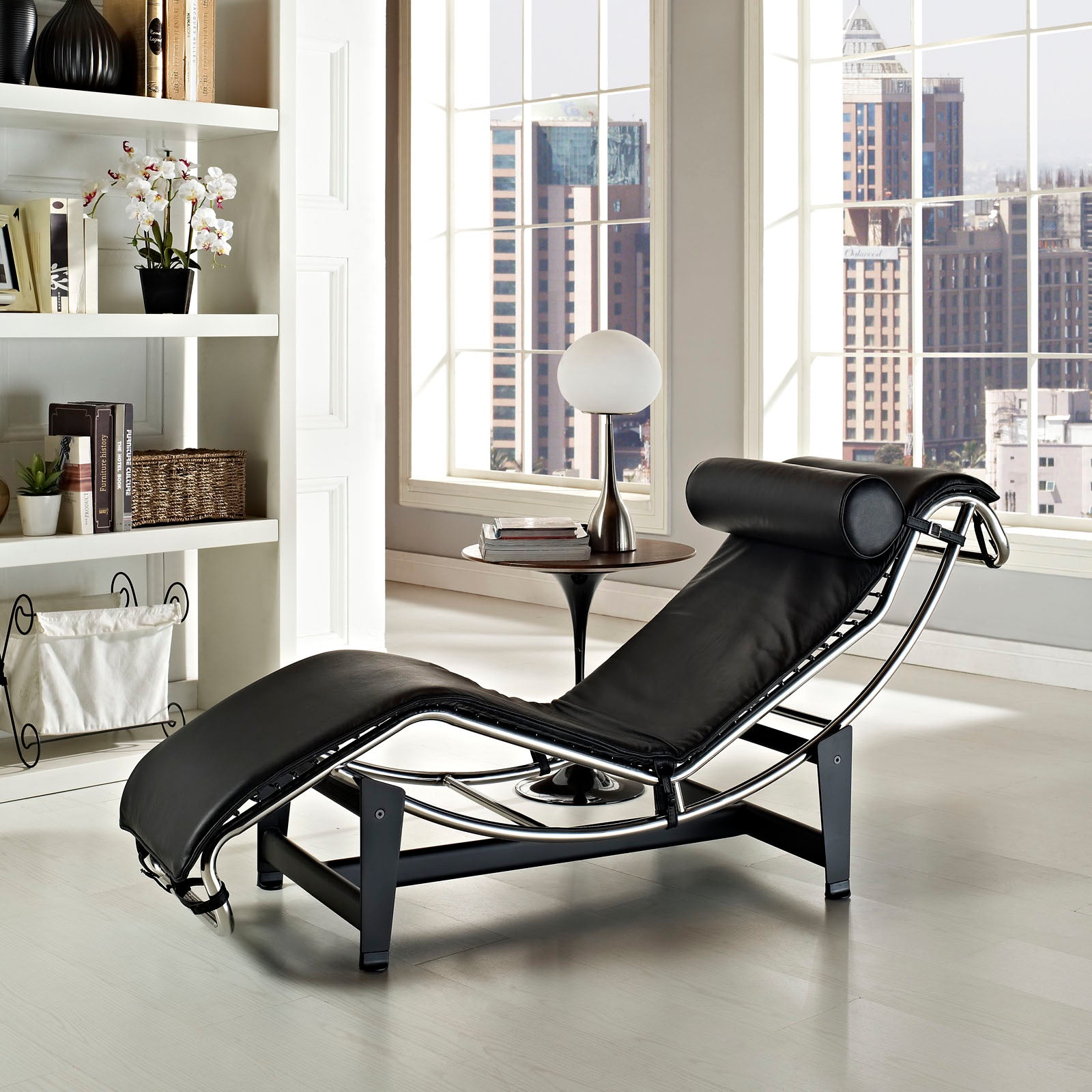 Leather 2025 lounge chaise