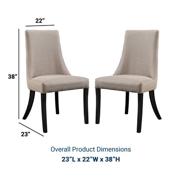 Modern Reverie Parsons Set of 2 Kitchen And Dining Room Chairs - Dining Room Sets