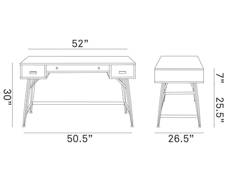 Surplus Industrial Farmhouse Style Office Folding Table Desk - BUILDMYPLACE