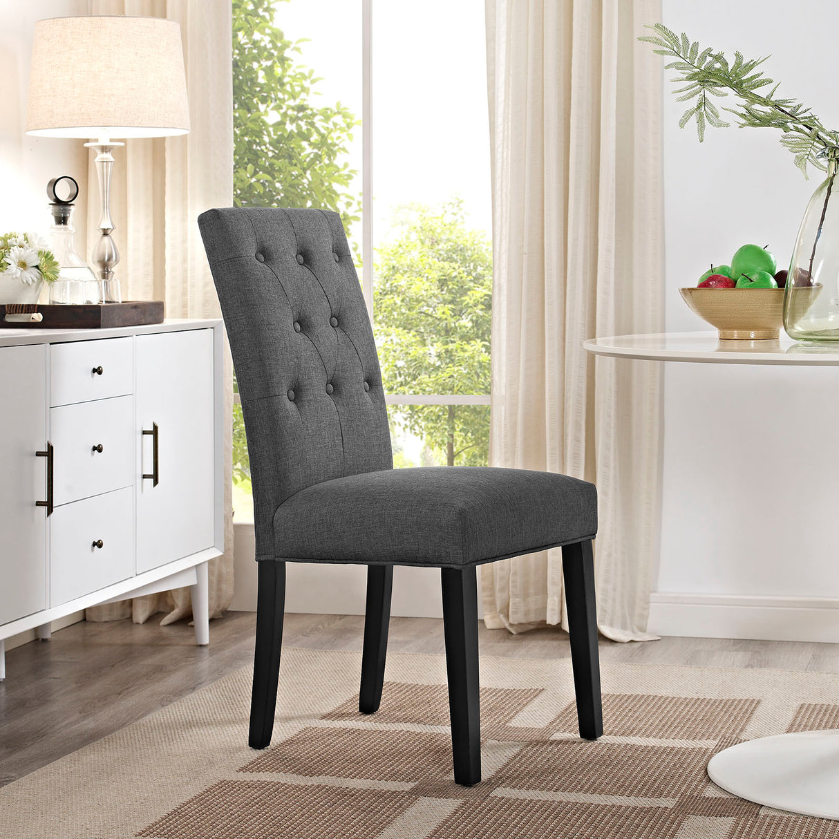 Modern Confer Fabric Dining Side Chair - Modern Dining Chair Set - BUILDMYPLACE