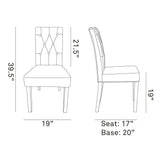 Modern Confer Fabric Dining Side Chair - Modern Dining Chair Set - BUILDMYPLACE