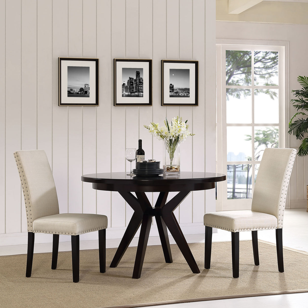 Parcel Fabric Kitchen And Dining Side Chair - Living Room Dining Set - BUILDMYPLACE