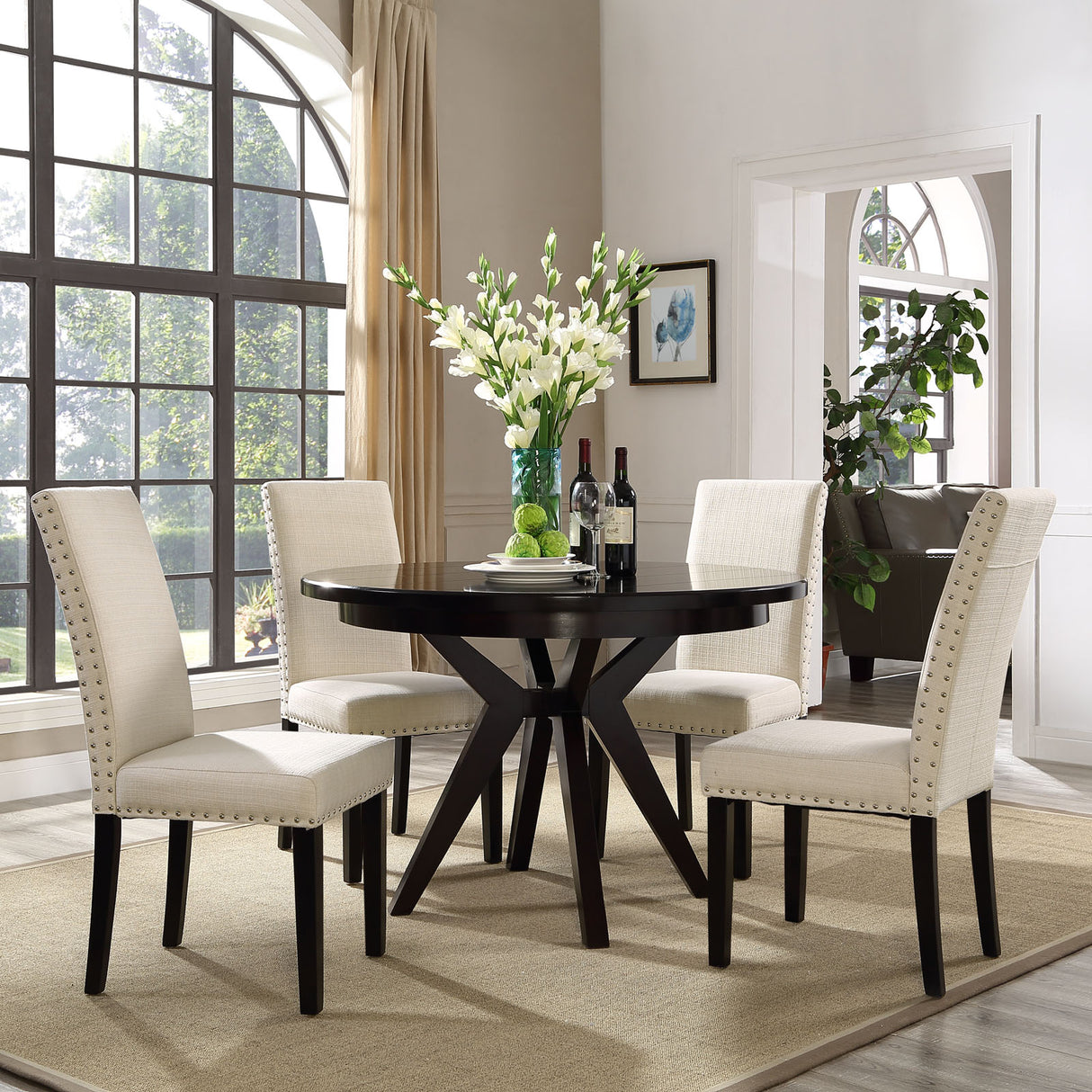 Parcel Fabric Kitchen And Dining Side Chair - Living Room Dining Set - BUILDMYPLACE