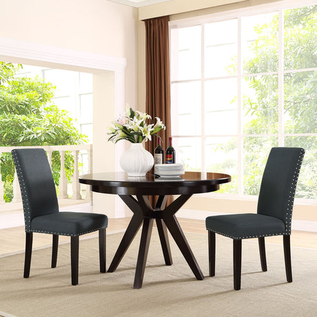 Parcel Fabric Kitchen And Dining Side Chair - Living Room Dining Set - BUILDMYPLACE