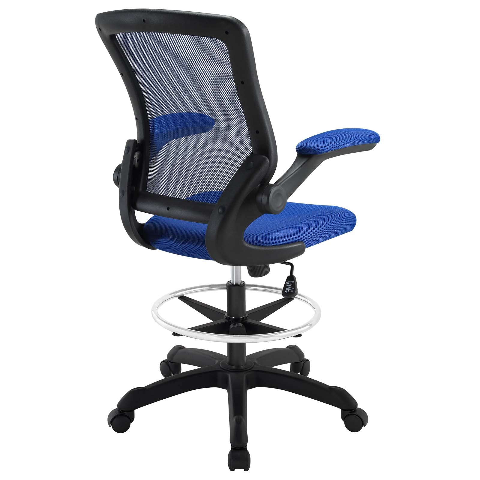 Drafting Chair Tall Office Chair with Adjustable Height, Size: 18.5